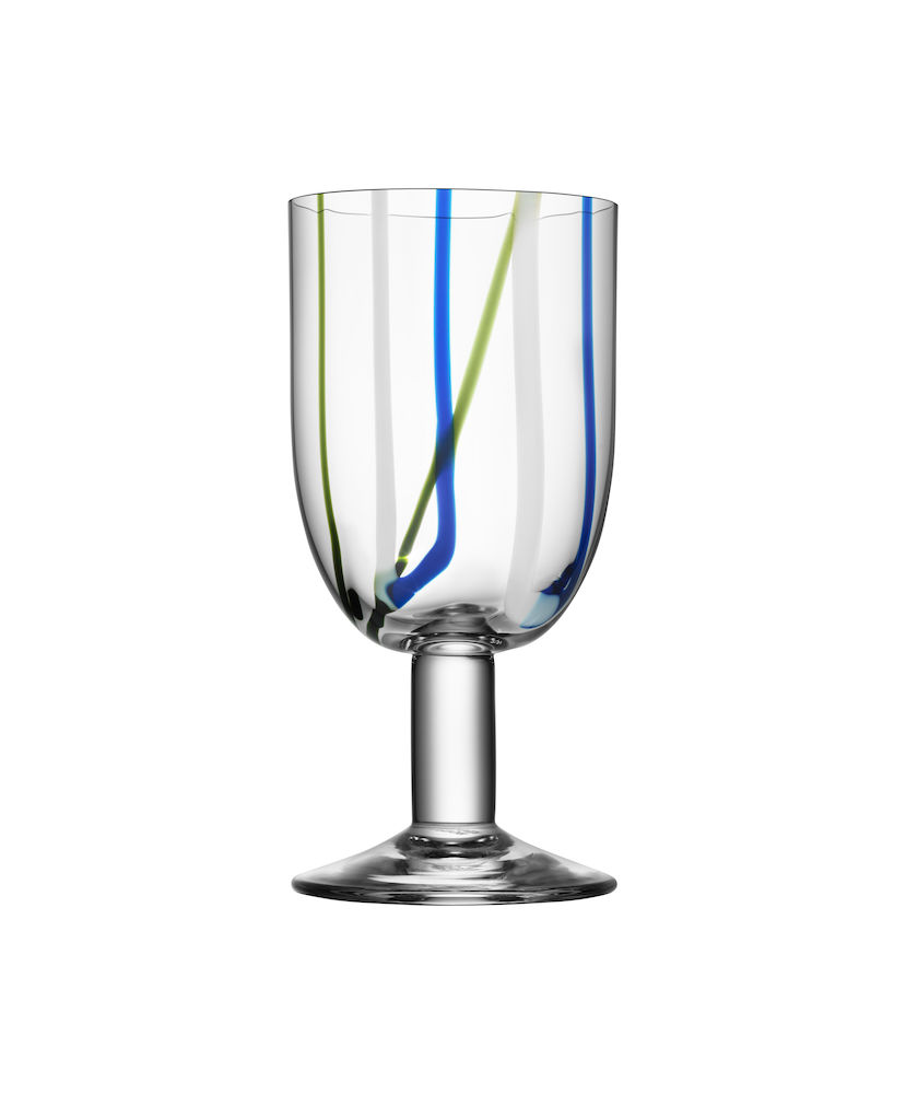 Contrast wine glass multicolour