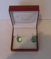 Tentation earrings gold wire jade